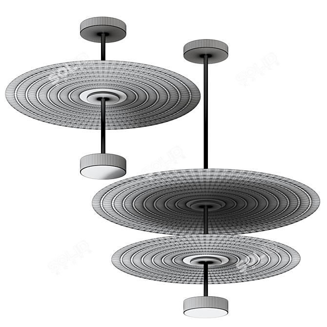 Elegant FEEL Mini Pendant Lamp 3D model image 2