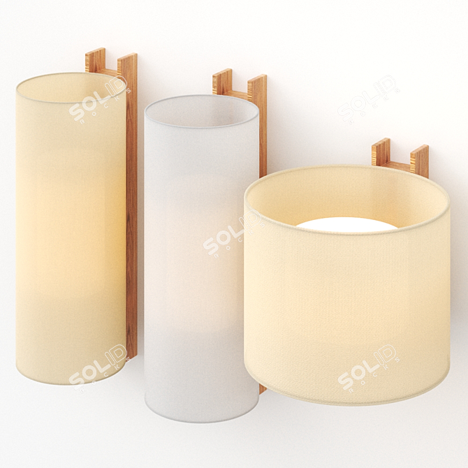 TMM Wall Lamp: Stylish Illumination 3D model image 1