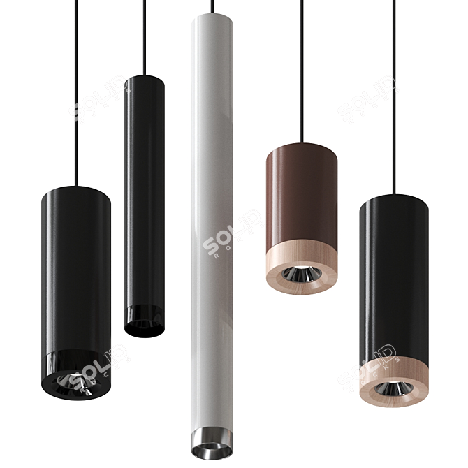 Scope Pendant Lamp: Sleek, Versatile Lighting 3D model image 1