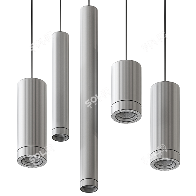 Scope Pendant Lamp: Sleek, Versatile Lighting 3D model image 2