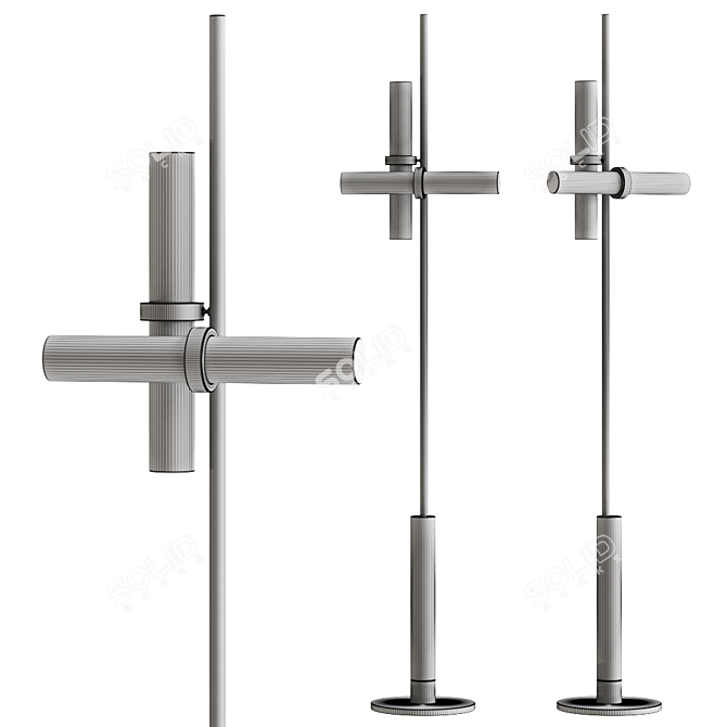 Elegant Studio Floor Lamp 3D model image 2