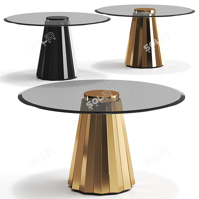 Luxurious Darian Dining Table 3D model image 1