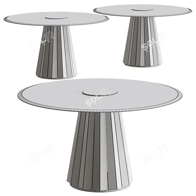 Luxurious Darian Dining Table 3D model image 2