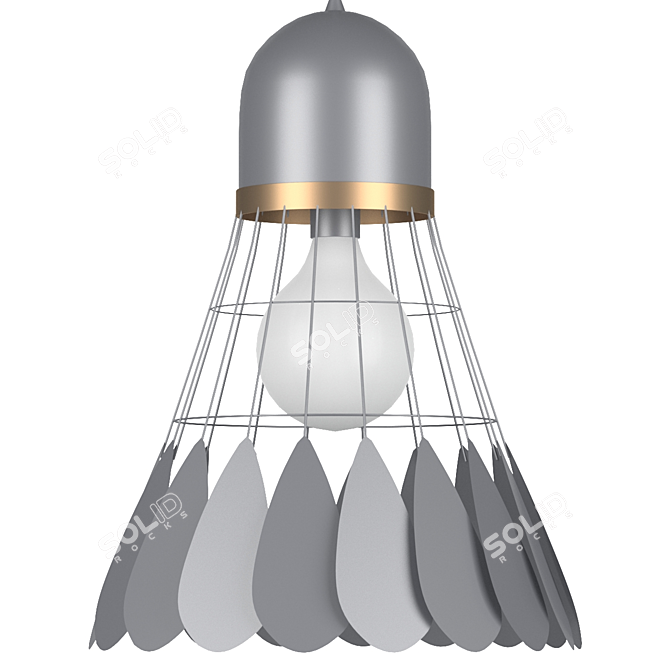 Modern Nordic Badminton Pendant Lights 3D model image 2