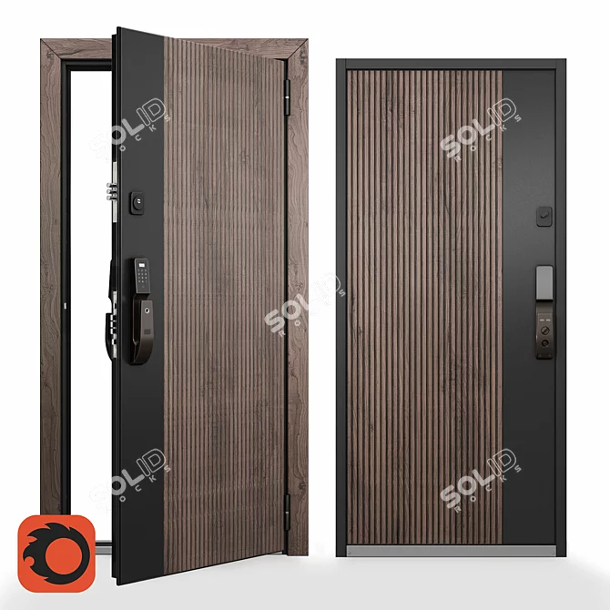 OM Torex Cyber Smart Door 3D model image 1