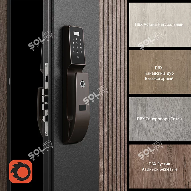 OM Torex Cyber Smart Door 3D model image 2