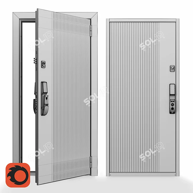 OM Torex Cyber Smart Door 3D model image 3