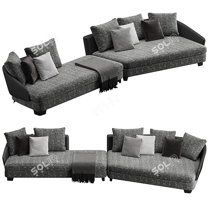 Luxury Minotti Lawson Sofa 3D model image 3