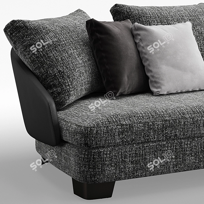 Luxury Minotti Lawson Sofa 3D model image 4