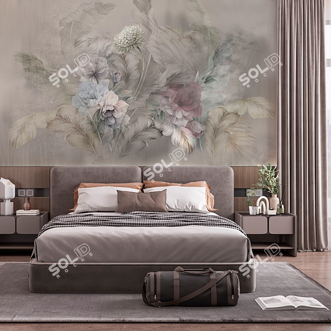 Title: Customizable MasterFresok Art Wallpaper 3D model image 2