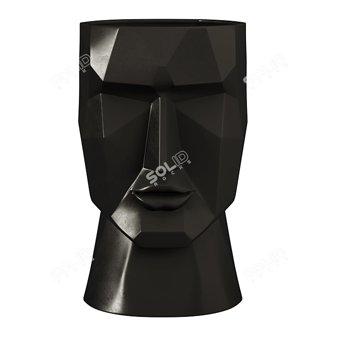 Modern Face Vases, Set of 2 3D model image 5