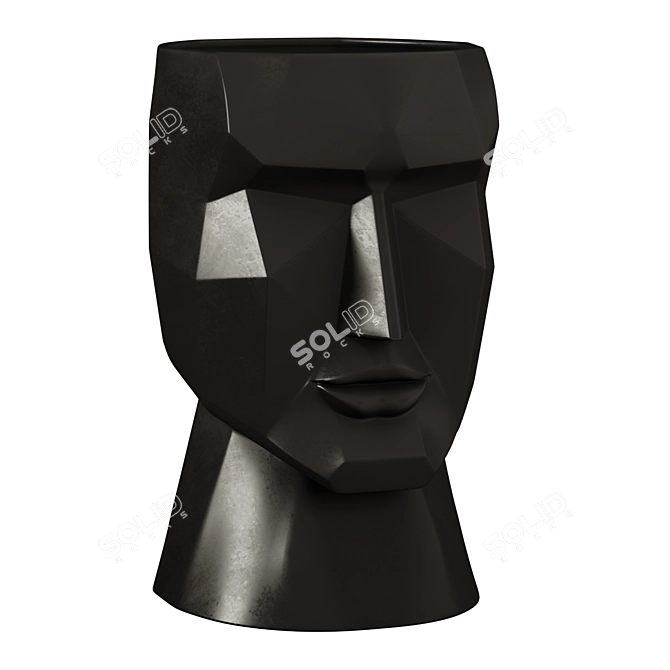 Modern Face Vases, Set of 2 3D model image 6