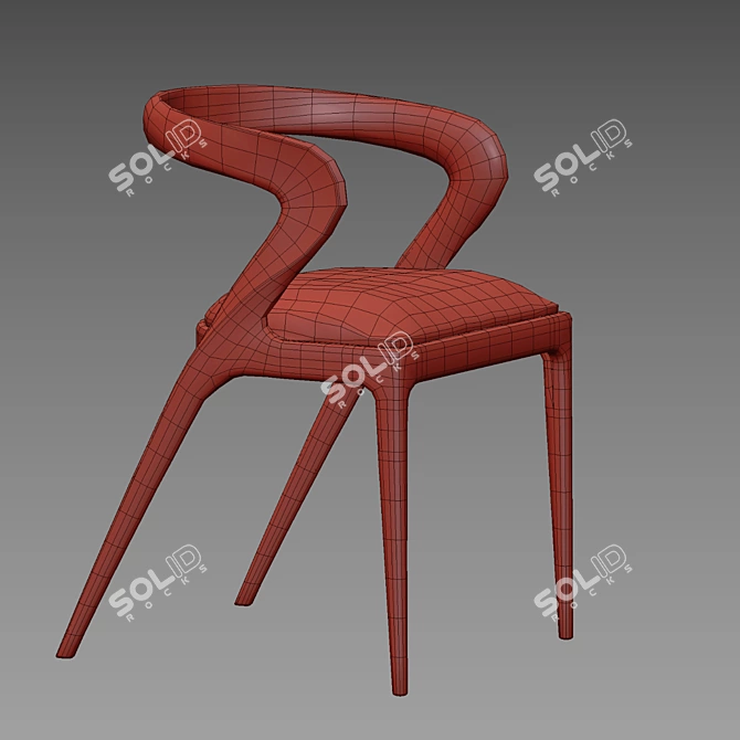 Agrippa SALMA Chair: Elegant and Functional 3D model image 4