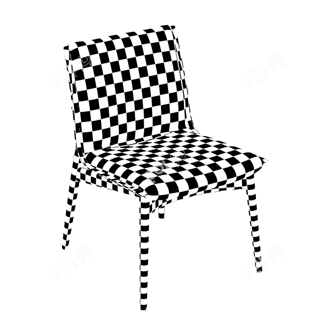 E004 Embrace Chair: Oak & White Oil 3D model image 3