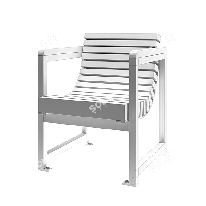 Punto Group Chair: Sleek Design by Sineu Graff 3D model image 3