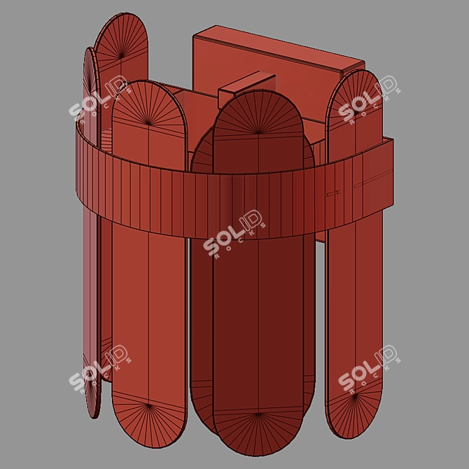 Conte Glass Wall Lamp - Bogates Series 3D model image 1