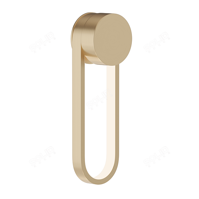 Sleek LED Wall Lamp 3D model image 2
