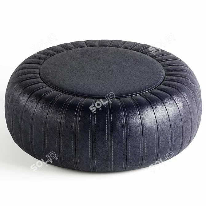 Luxury Leather Pouf: Lema Tod 3D model image 1