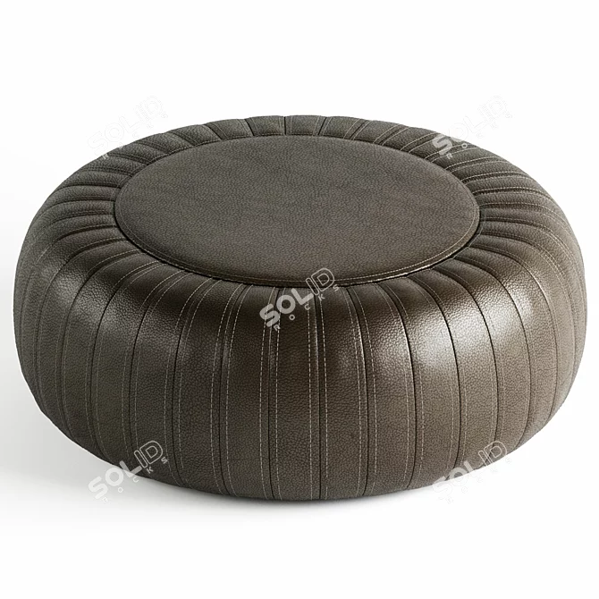 Luxury Leather Pouf: Lema Tod 3D model image 2