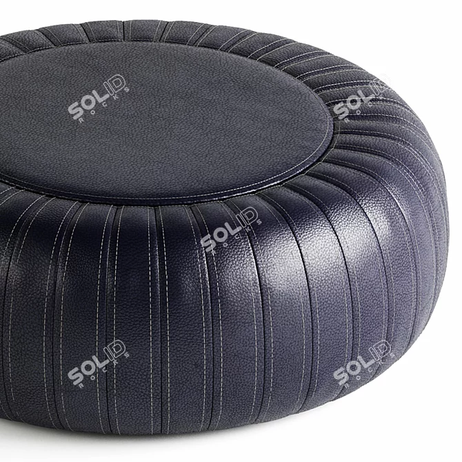 Luxury Leather Pouf: Lema Tod 3D model image 3
