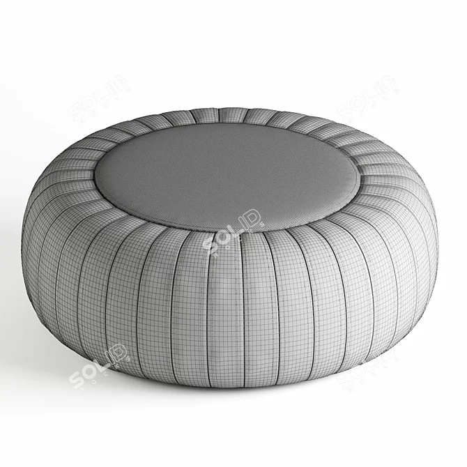 Luxury Leather Pouf: Lema Tod 3D model image 4