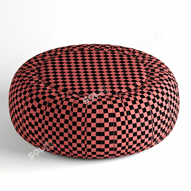 Luxury Leather Pouf: Lema Tod 3D model image 5