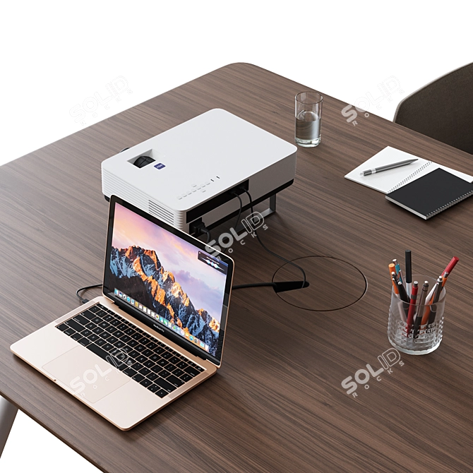 Steelcase POTRERO415 Conference Table 3D model image 3