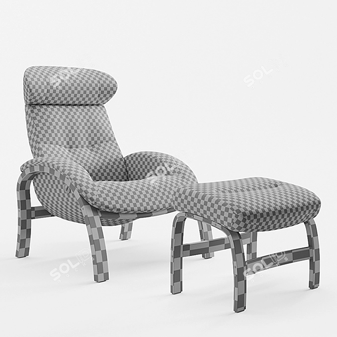 Relaxing Wave Chair 3D model image 4