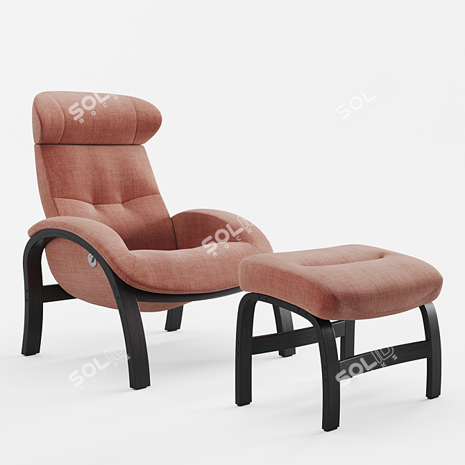 Relaxing Wave Chair 3D model image 5