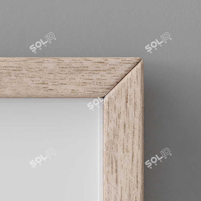 Multi-Colored Wooden Photo Frame Set 3D model image 3