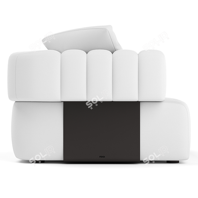 Luxurious Fendi Truman Sofa 3D model image 3