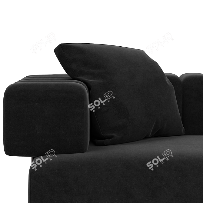 Luxurious Fendi Truman Sofa 3D model image 4
