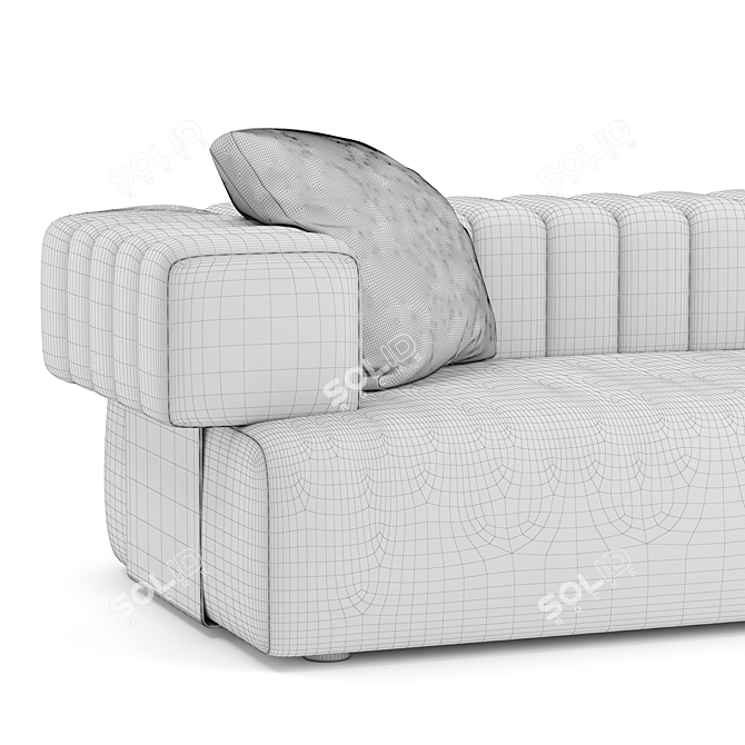 Luxurious Fendi Truman Sofa 3D model image 6