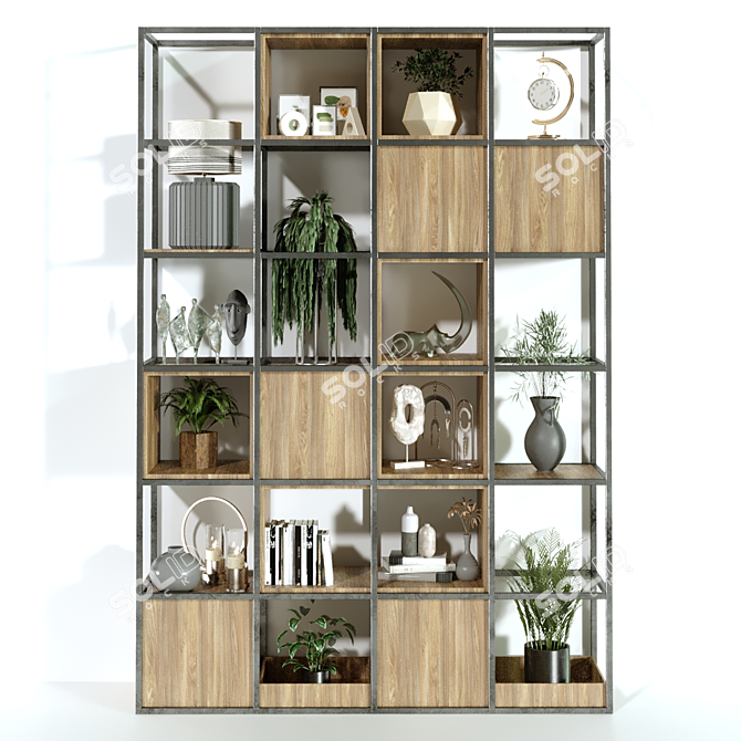 Versatile Shelf Furniture Set 3D model image 3