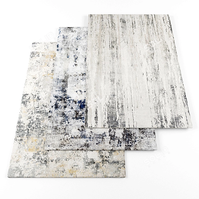 High-Res Rug Set with Textures 3D model image 1