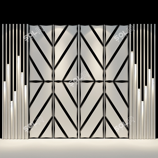 Elegance in Your Space: Wall Panel 63 3D model image 2