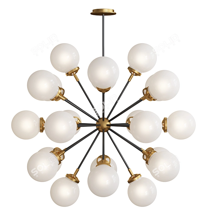 Designer Ian K. Fowler Bistro Chandelier 3D model image 1