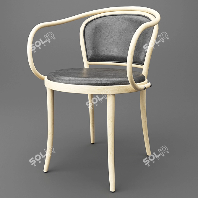 TON 33 Armchair: Stylish, Comfortable, & Modern 3D model image 1