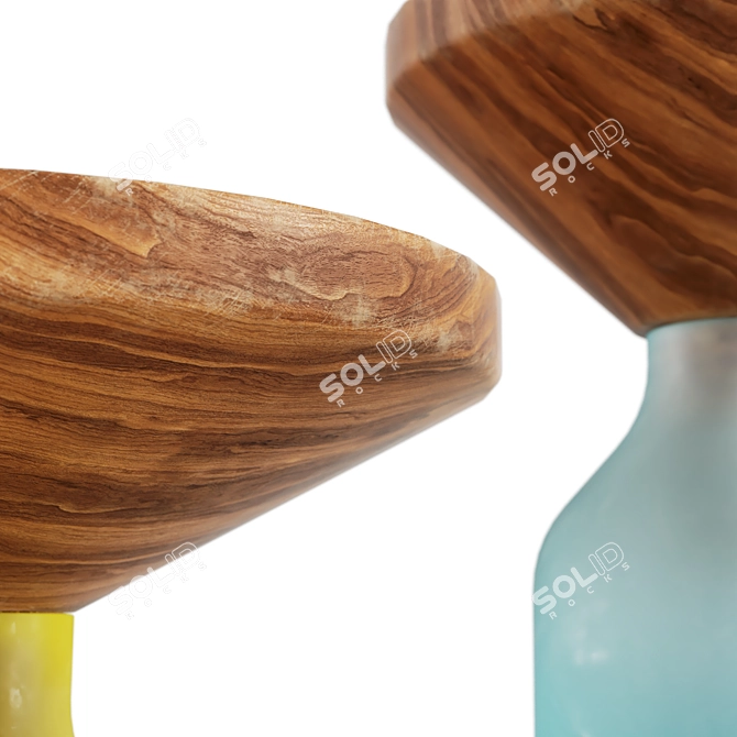 Congruent Series Side Tables: Old and New Materials 3D model image 3