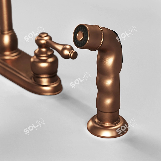 Rustic Elegance: Waterstone & Kingston Faucets 3D model image 6