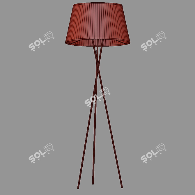 TK Lighting Ivo Floor Lamp - Modern and Stylish 3D model image 2