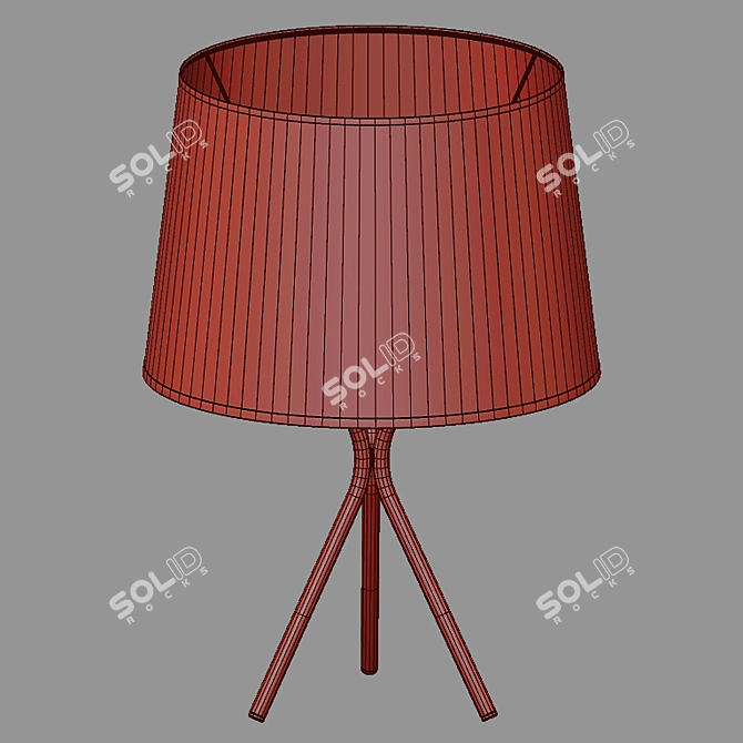 Elegant Ivo Table Lamp 3D model image 2