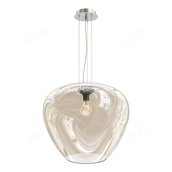 Elegant Azzardo Baloro Chandelier 3D model image 1