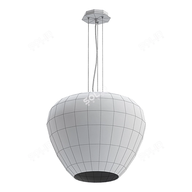 Elegant Azzardo Baloro Chandelier 3D model image 2