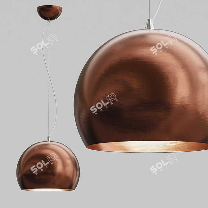 Elegant Lucide Sidi Pendant Light 3D model image 2