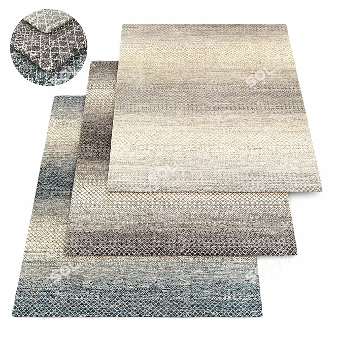 Elegant Bethesda Rug: Modern Design 3D model image 1