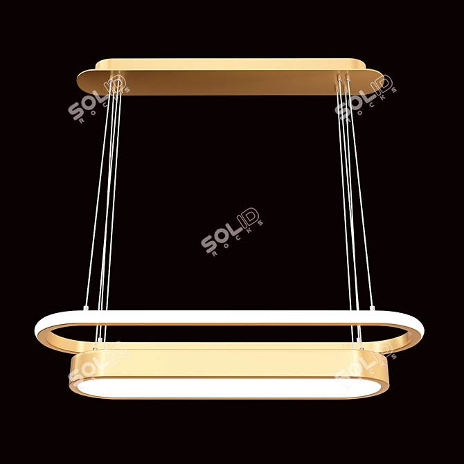 Modern LED Pendant Light for Kitchen 3D model image 2