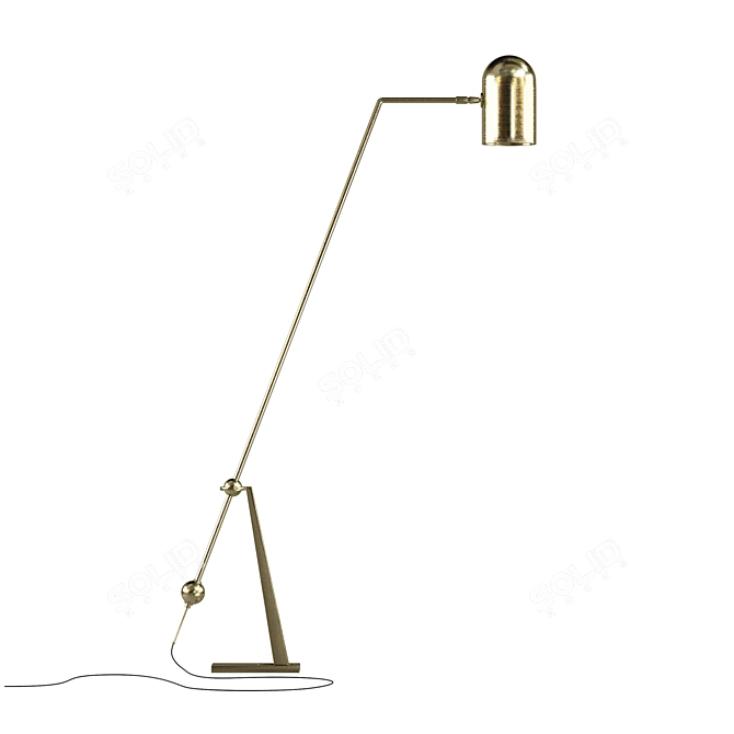 Modern Bert Frank Stasis Floor Lamp 3D model image 2