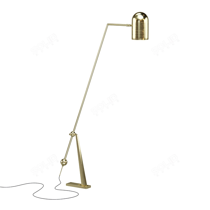 Modern Bert Frank Stasis Floor Lamp 3D model image 5