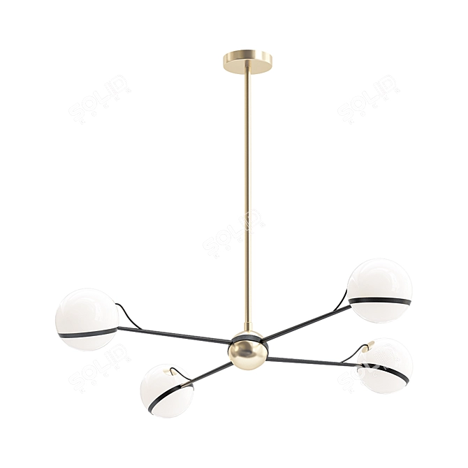 Troy Lighting Ace Pendant: Elegant Loft Concept 3D model image 1